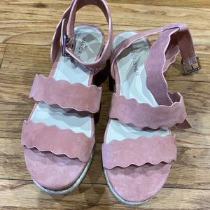 Marc Fisher suede wedge sandal